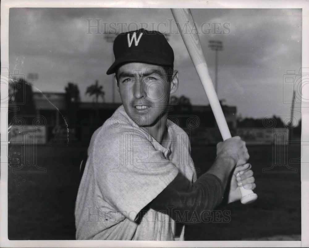 1952 Press Photo Gene Verble Of Washington Senators - Historic Images