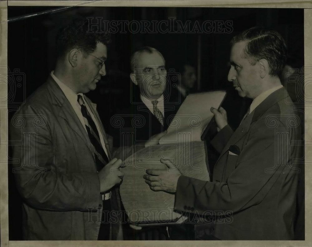 1936 Philip Dunst, Jesse Meyers, Judge Jonah J. Goldstein Petition - Historic Images