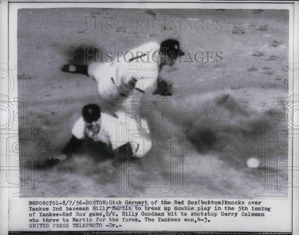 1956 Press Photo Dick Gernert, Red Sox-Historic Images