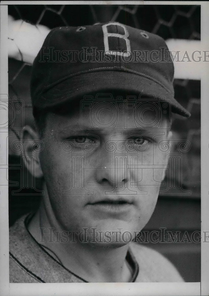 1938 Infielder Berthold Haas Tries Out For Brooklyn Dodgers - Historic Images