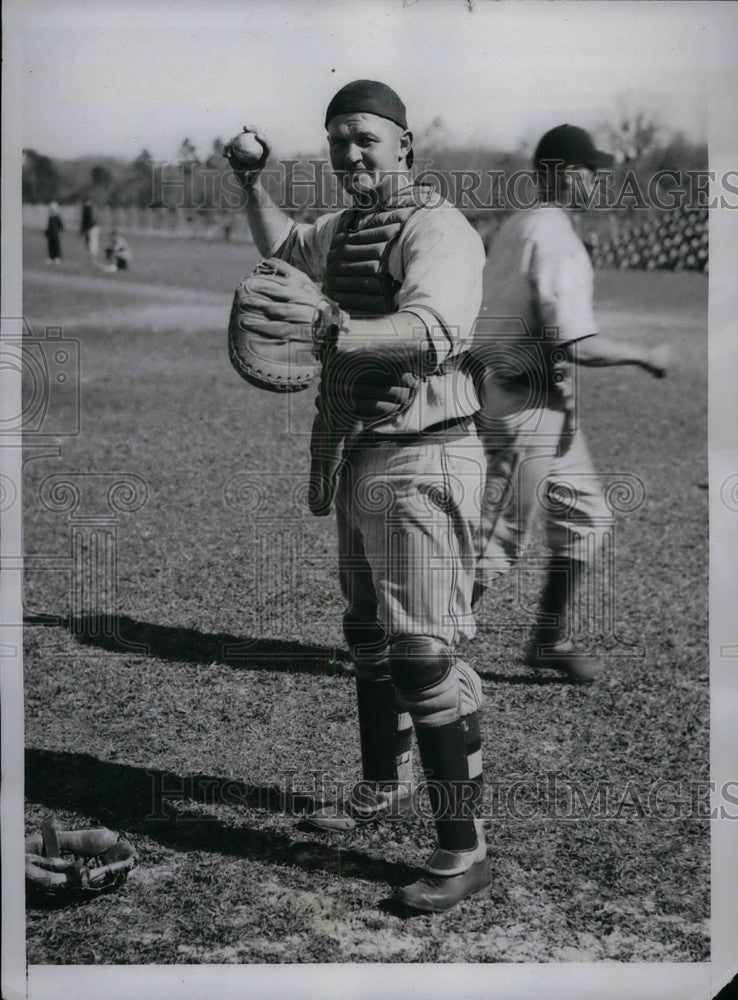 1936 Press Photo Frederick Maabs Brooklyn Dodgers - Historic Images