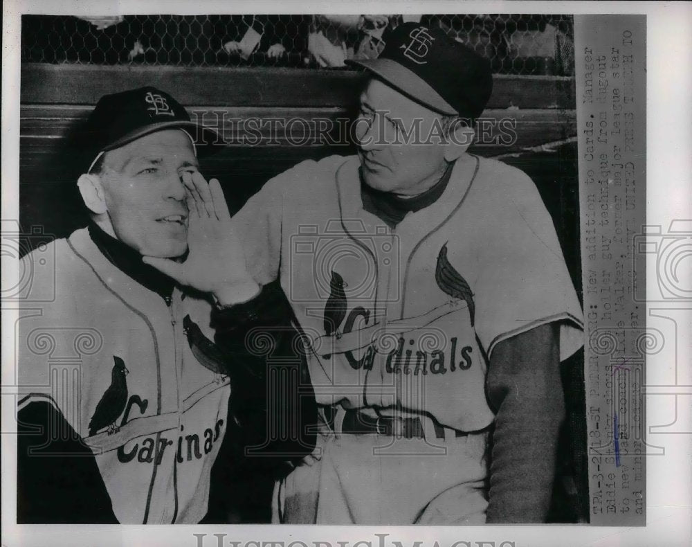 1953 St. Cardinals Manager Eddie Stanky Speaking Out - Historic Images