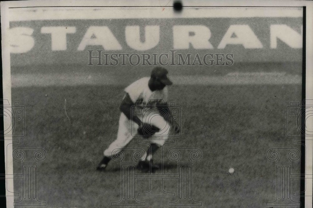 1956 Sandy Amoros, Brooklyn Dodgers Left Fielder - Historic Images