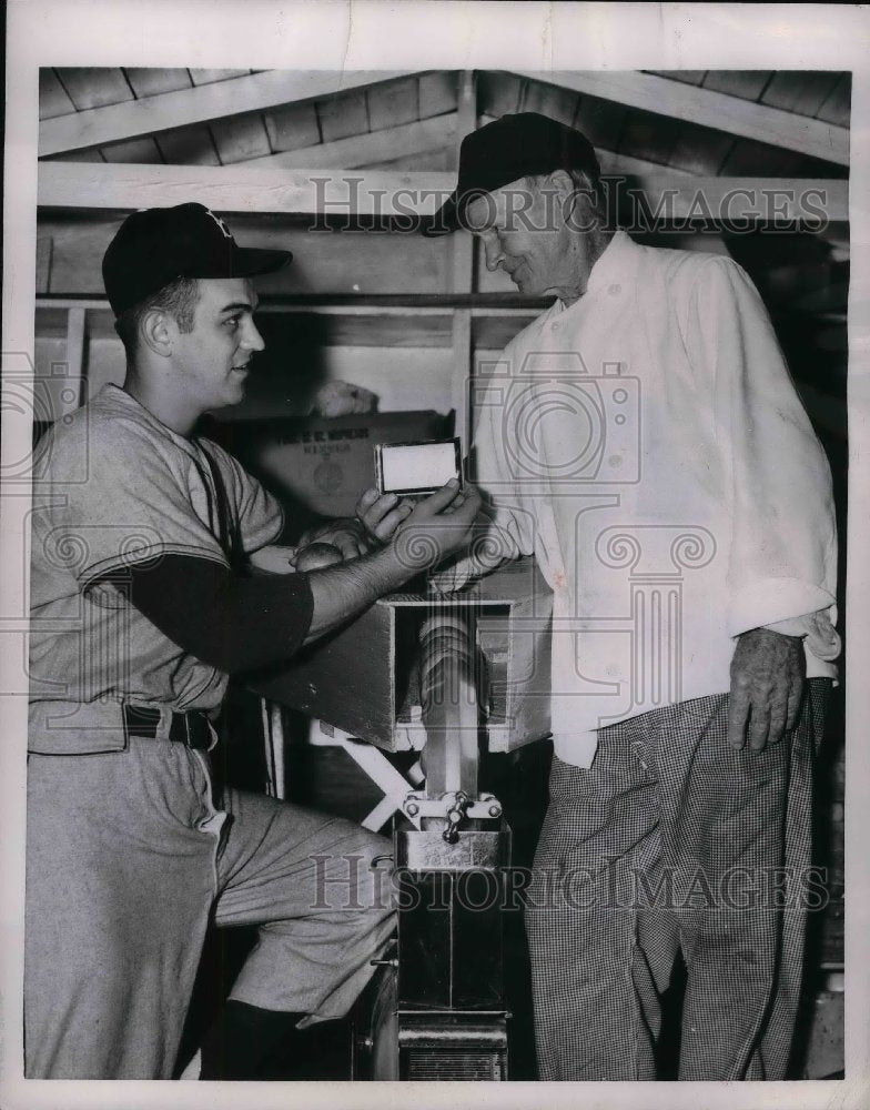 1952 Clem Labine, Former Athletics Pitcher Kit Carsey  - Historic Images