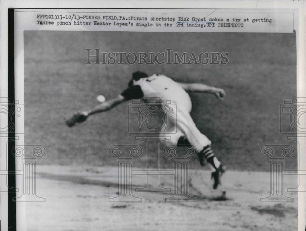 1960 Press Photo Pirate Shortstop Dick Groat - Historic Images