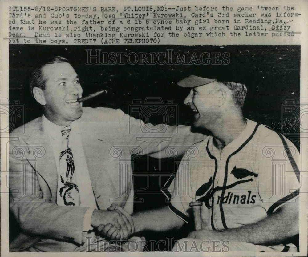 1947 St. Louis Cardinals Geo Whitey Kurowski - Historic Images