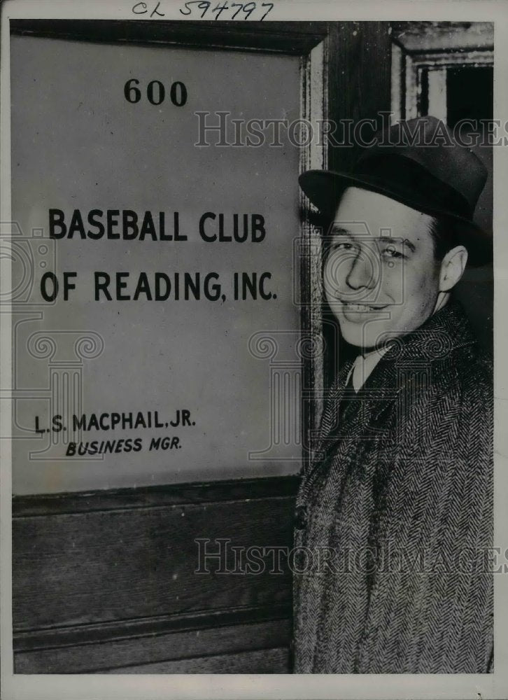 1941 Leland Stanford McPhail Jr, son of Dodger&#39;s pres. - Historic Images