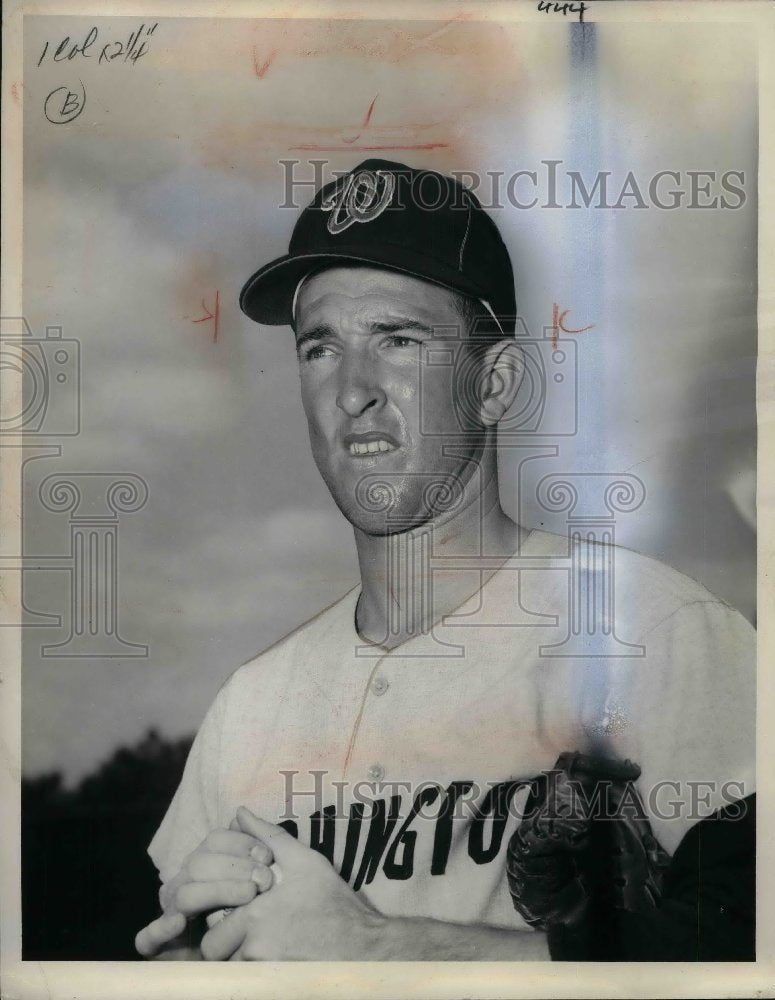 1963 Press Photo Washington Senators baseball player Claude Osteen - Historic Images