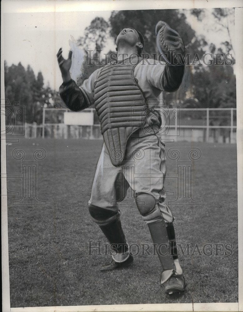 1937 Press Photo James O'Dea, Catcher - Historic Images