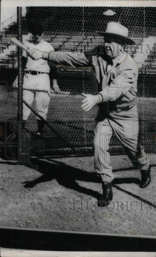 1952 Press Photo Texas Tris at Indians batting school-Historic Images