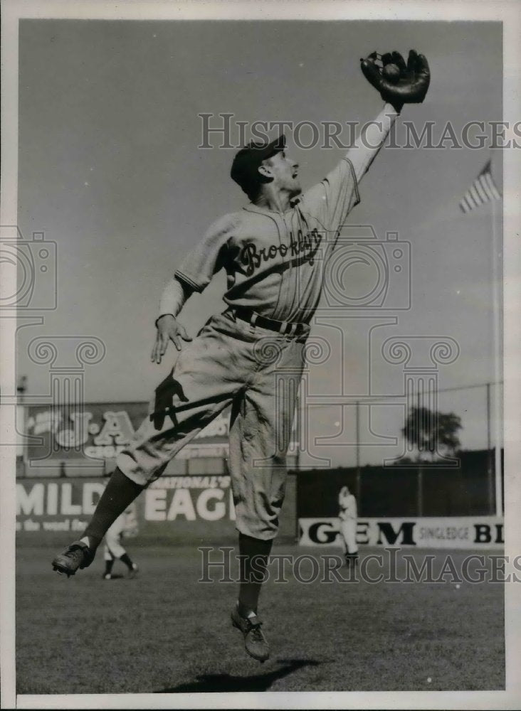 1941 Brooklyn Dodgers Second Base Replacement Peter Joseph Coscarart - Historic Images