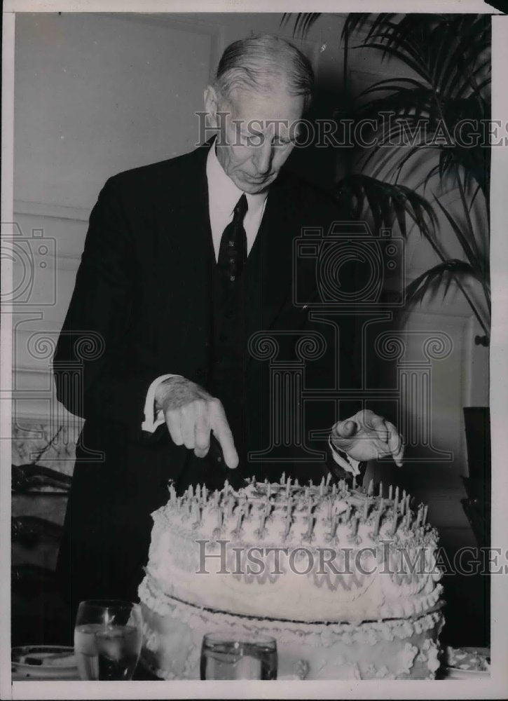 1940 Press Photo Veteran PA. Athletics Mgr. Connie Mack at his 78th Birthday.-Historic Images