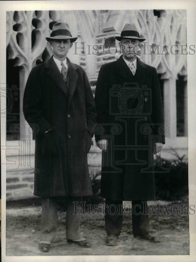 1934 Press Photo Herb Pennock &amp; Jack Coombs, World Series pitching champs - Historic Images