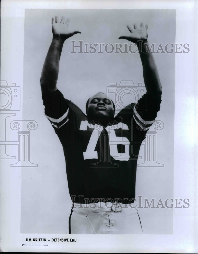 1969 Press Photo Jim Griffin - Defensive End - Historic Images