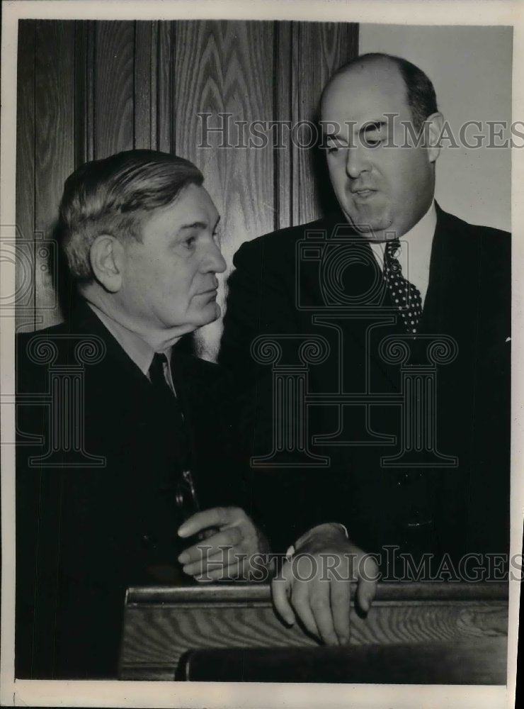 1941 Press Photo Circuit Judge Robert Jerome Dunne &amp; Major General Roy Keehn - Historic Images