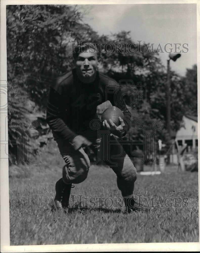 1939 Press Photo Carnegie Tech College football, George Maas - nea08846 - Historic Images