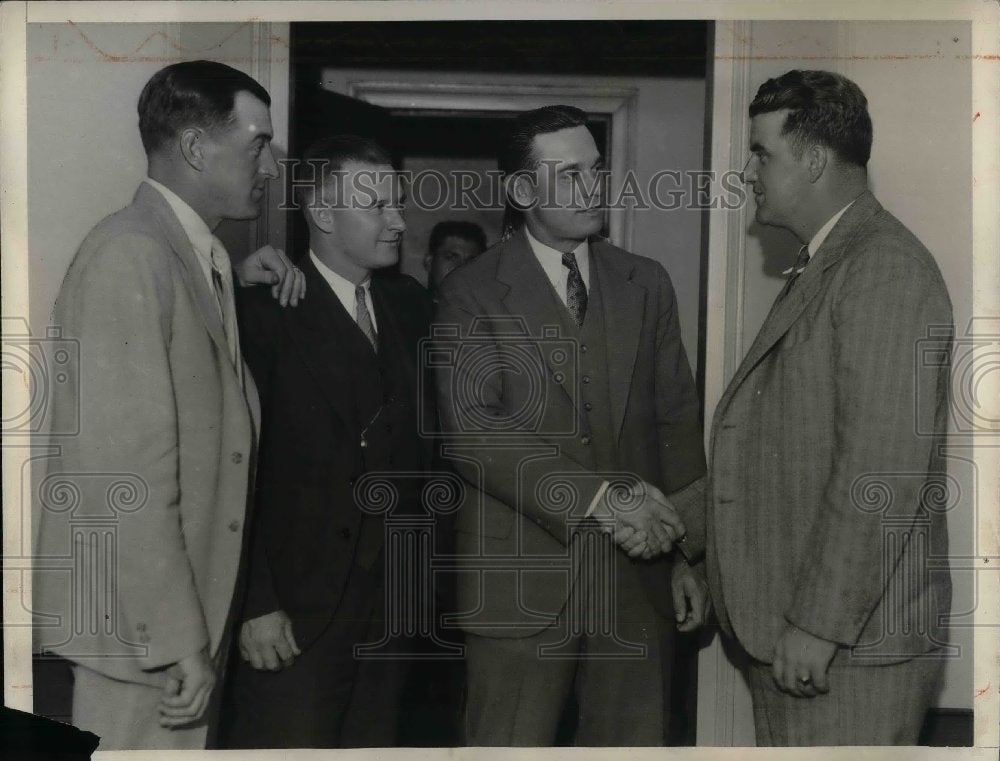 1932 Press Photo New York Giants Manager John J. McGraw,Bob O'Farrell,Al Terry - Historic Images
