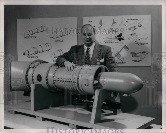 1954 J. S. Parker, Gen. Mgr. G.E. Small Aircraft Engine Dept. - Historic Images