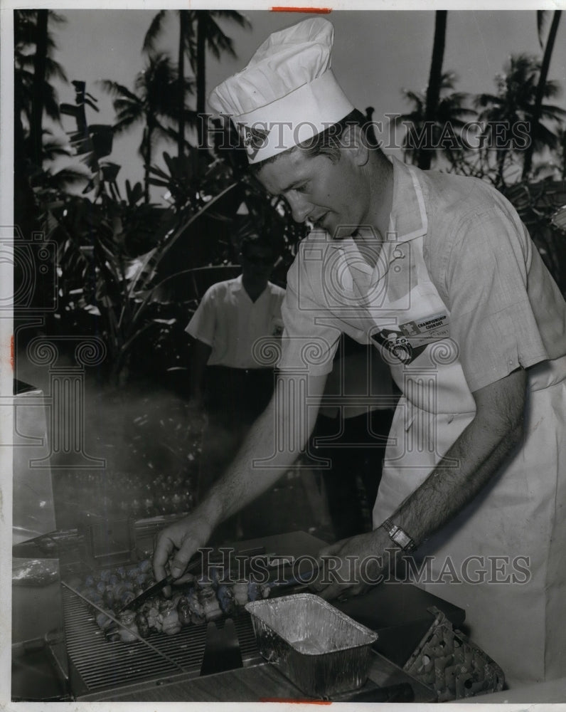 1962 G. Gail Stout of Colorado Grilling  - Historic Images