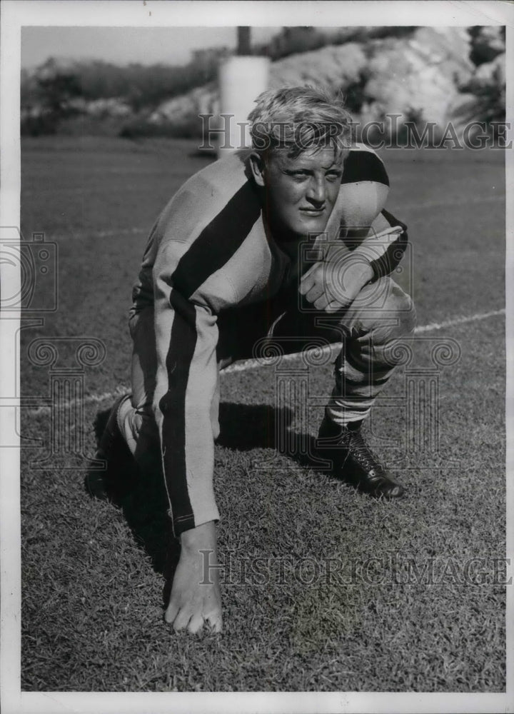 1937 Press Photo Jack Wright, tackle of Columbia football - nea12020 - Historic Images