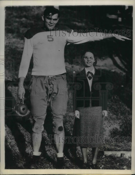 1937 Santa Ana College football,Cy Leivermann & Catherine Cooper - Historic Images
