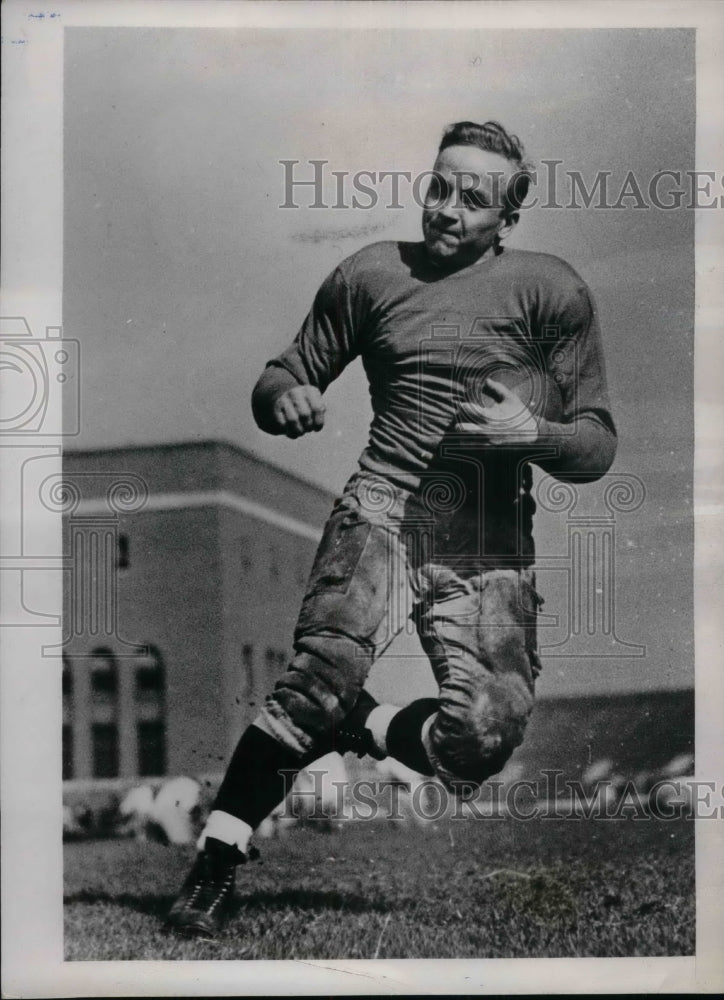 1937 Press Photo Rudy Gmitro Football Player - nea12117 - Historic Images