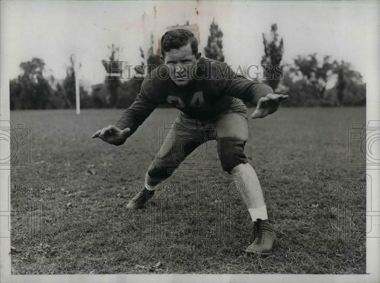 1934 Jow Mcardle trying out for a position on the Fordham University - Historic Images