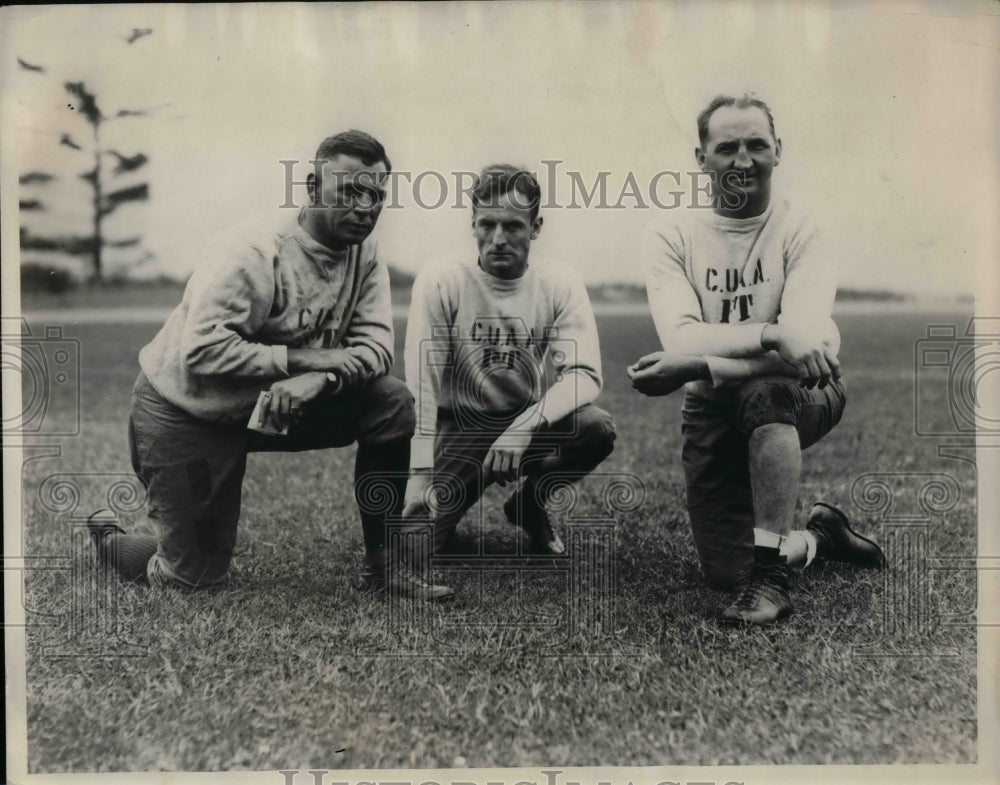 1930 Frank Cowley, with his mentors, Mike Hanley and Ed Walker. - Historic Images