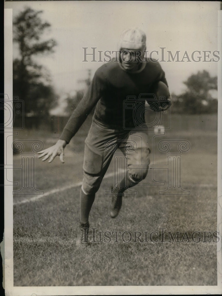 1931 Press Photo Bill McNamara, backfield star for New York University - Historic Images