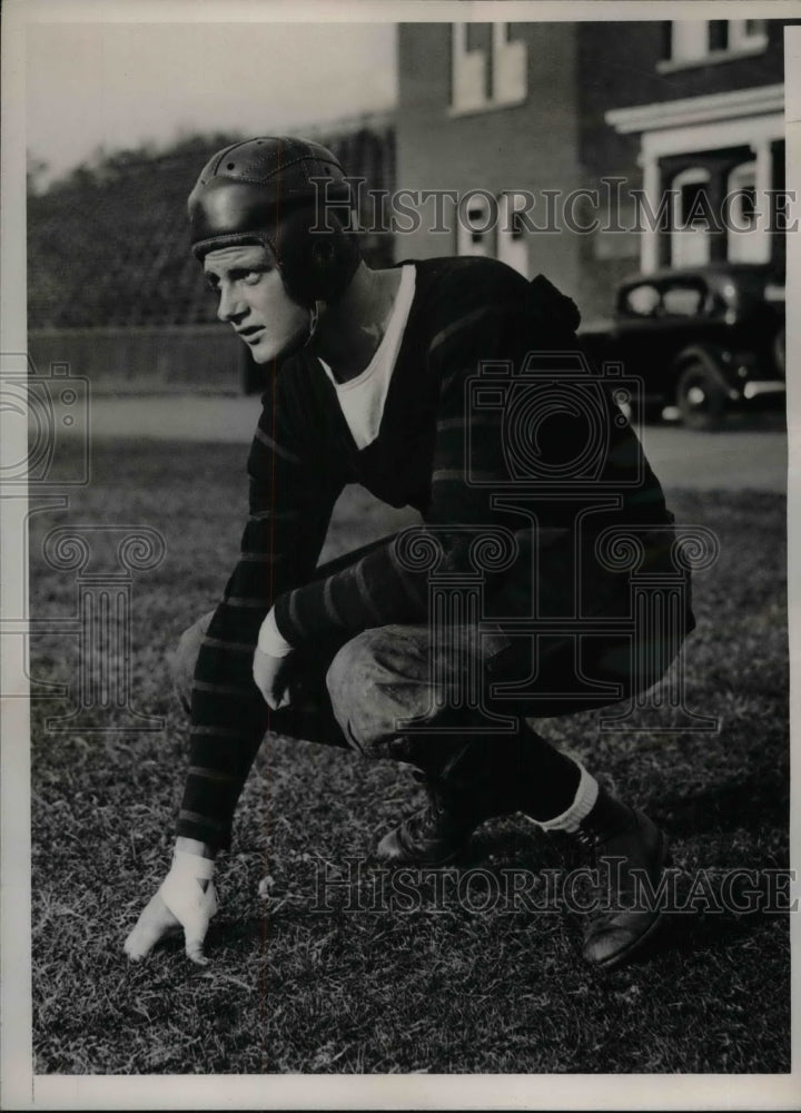 1935 Press Photo William Rawls, Princeton University football player - Historic Images