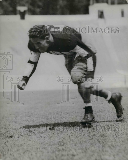 1934 Press Photo Carl Shock Team Captain Guard - nea13642 - Historic Images