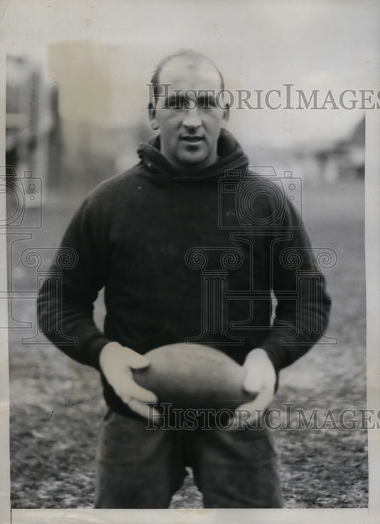 1934 Press Photo Peter Stevens Captain of Temple University Football Team - Historic Images