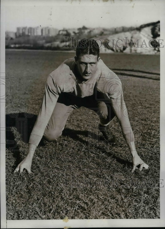 1934 Candidate for end position Jerry Kerrigan of Columbia Univ. - Historic Images
