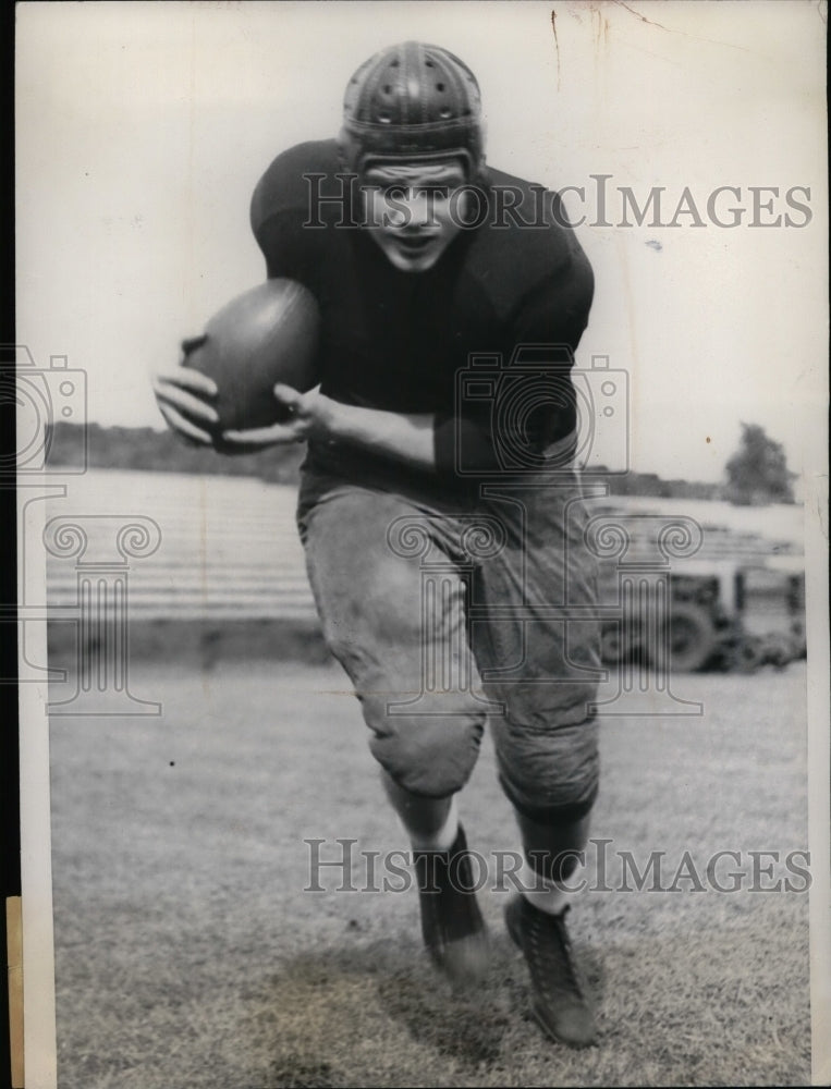 1936 Press Photo Don Gever Northwestern University&#39;s Wildcats - Historic Images