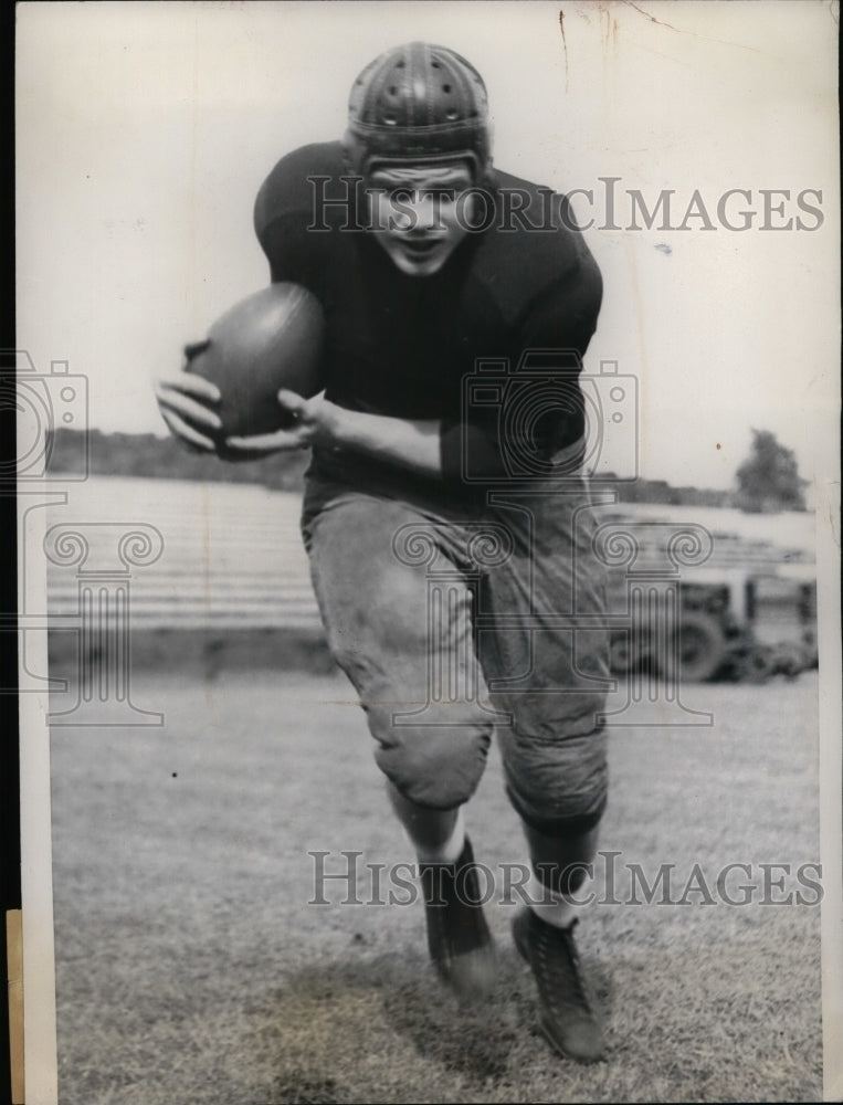 1936 Press Photo Don Gever Northwestern University's Wildcats - Historic Images