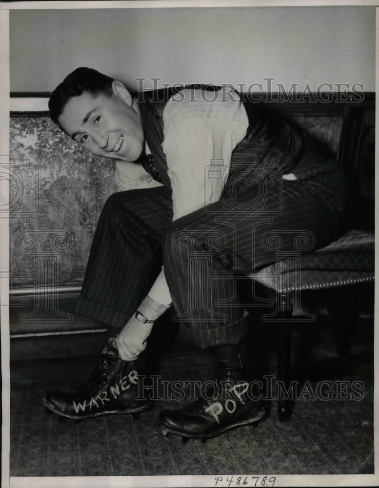1939 Temple University Coach Fred Swan Wearing Pop Warner Shoes - Historic Images