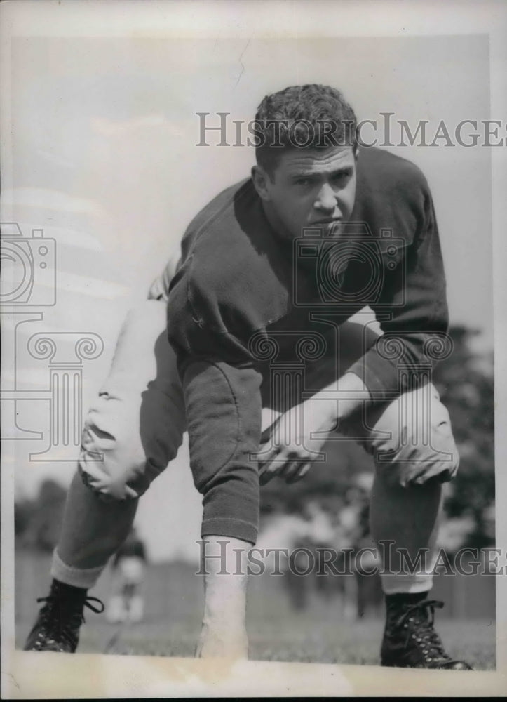 1940 Press Photo Yale football guard, James R Dern-Historic Images