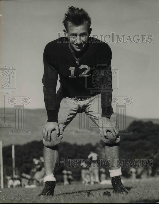 1936 Press Photo Ed "Slicer" Hallman San Leandro Senior at St. Mary's - Historic Images
