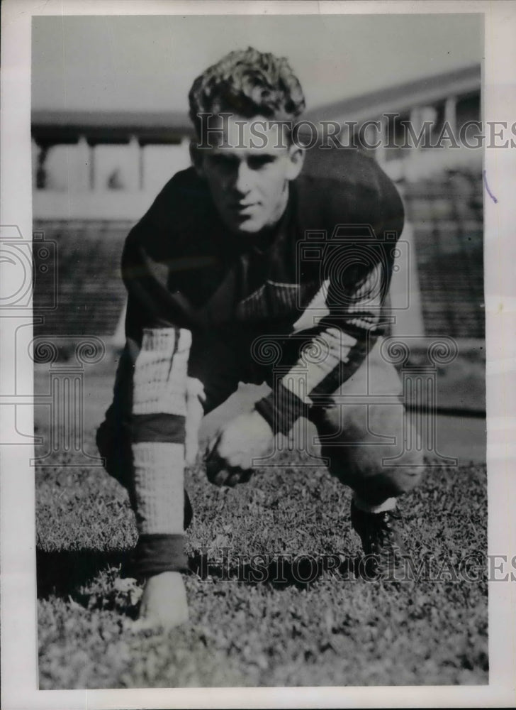 1936 Press Photo John M Batten Captin of 1936 Cornell Football College Football - Historic Images