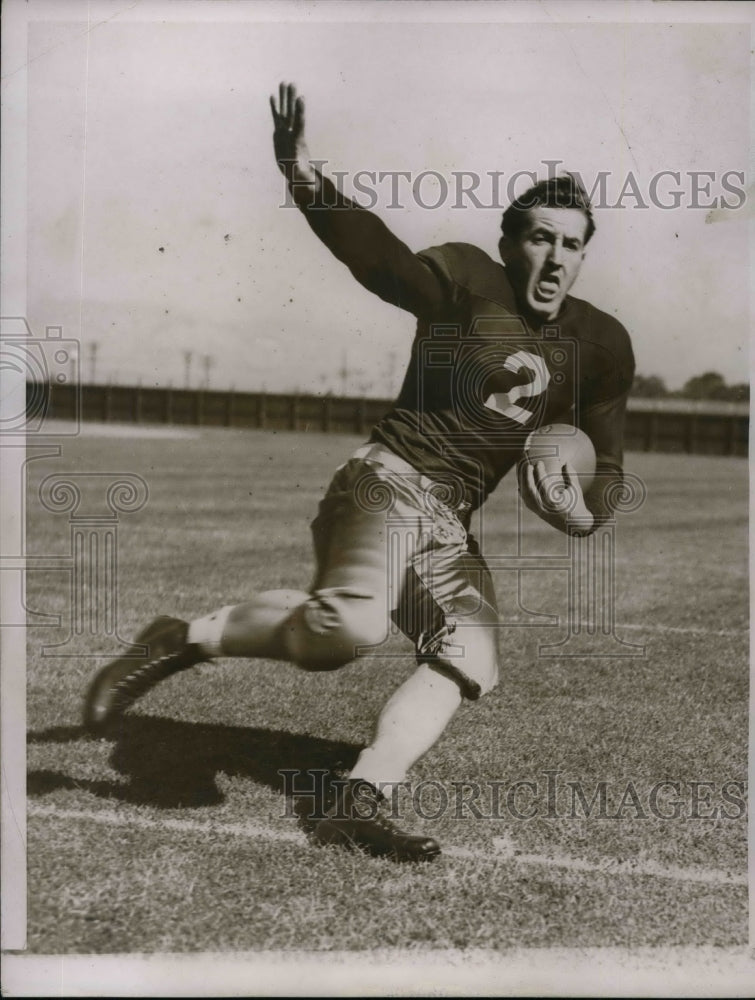 1938 U of Santa Clara football halfback, Jim Barlow - Historic Images