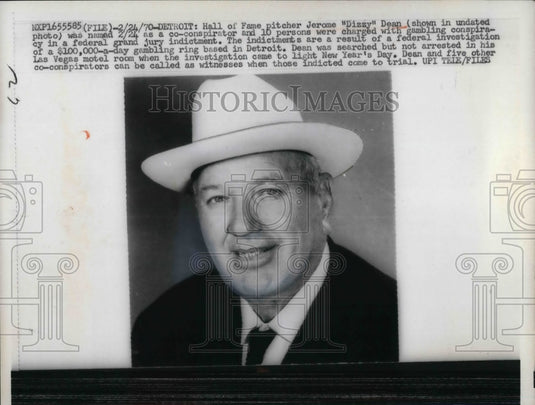 1970 Press Photo Jerome "Dizzy" Dean - nea15233 - Historic Images