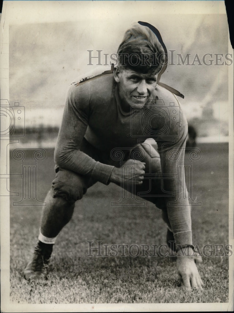 1931 Press Photo New Orleans University End Vernon Haynes During Practice - Historic Images