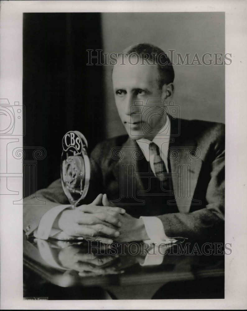 1938 Press Photo Internationally Known Radio Commentator William Hard-Historic Images