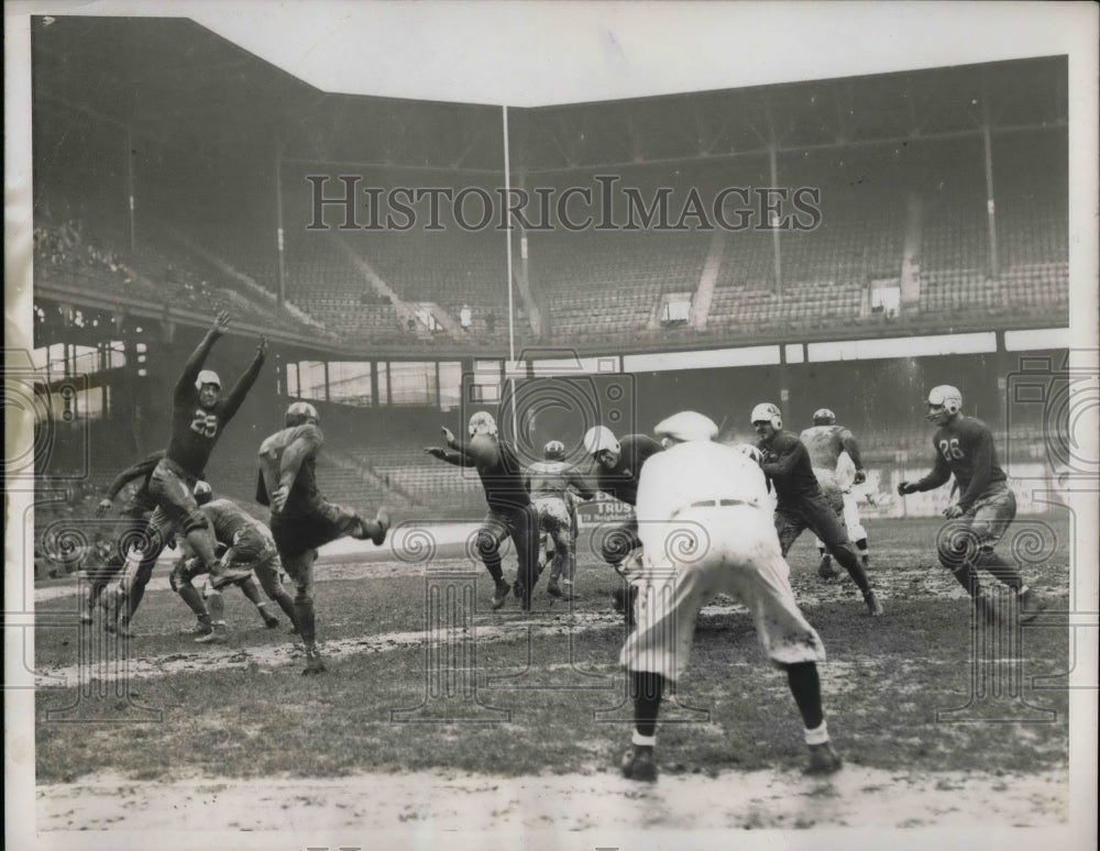 1932 Princeton U football spring practice with coach Crisler - Historic Images