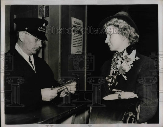 1938 Press Photo Mrs Jasmine Eddy Jensen returns from Shanghai - nea15760 - Historic Images