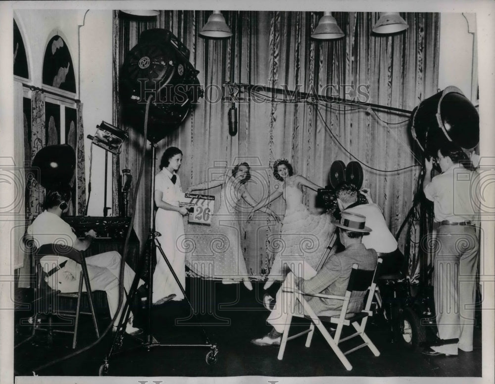 1938 Press Photo Sound Stage Mark C. Honeywell Productions Albertina Rasch-Historic Images