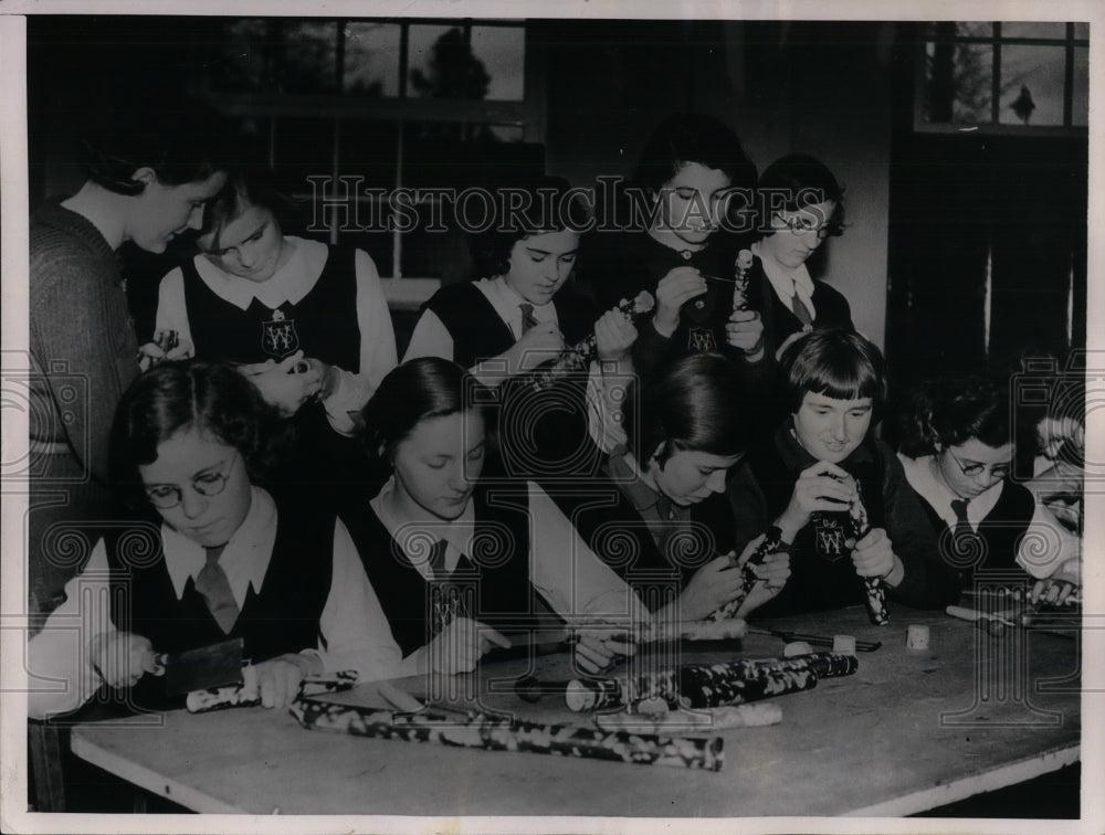 1936 Press Photo Girls of the Woking Secondary School - nea16004 - Historic Images