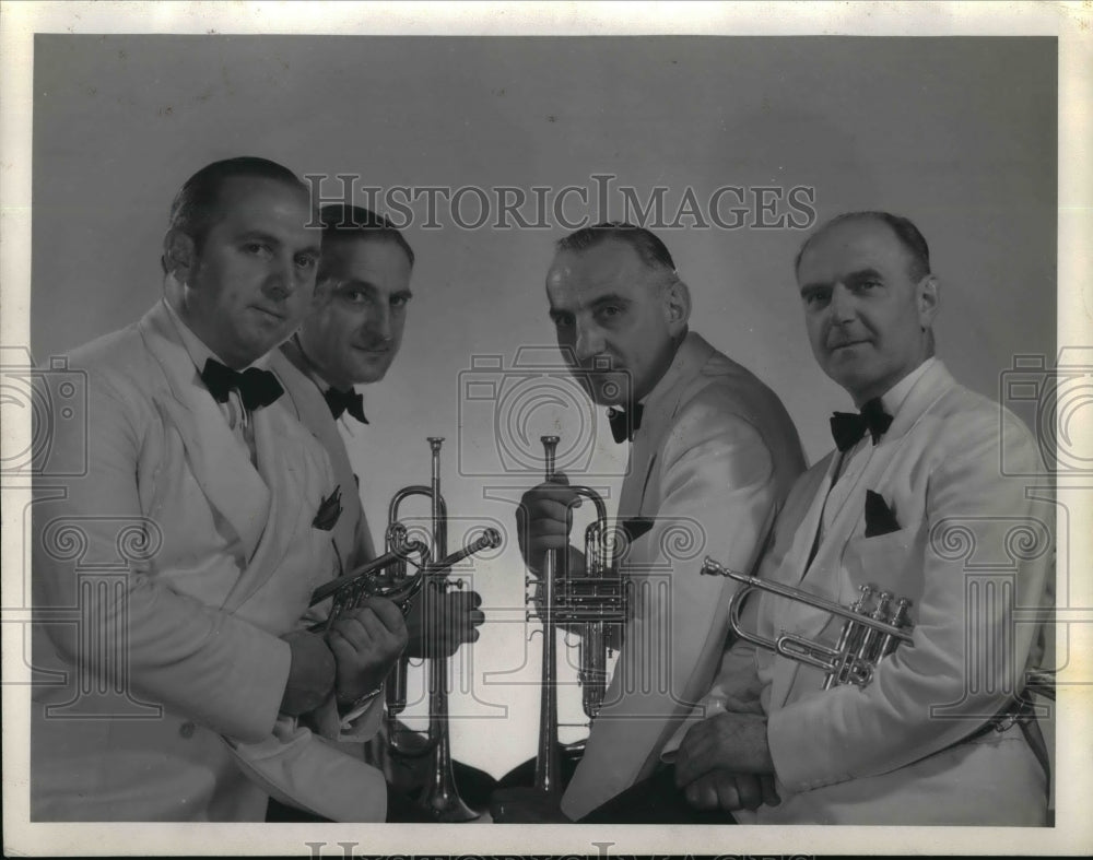 1940 Musician William Hurby and his fellow Trumpet Players - Historic Images