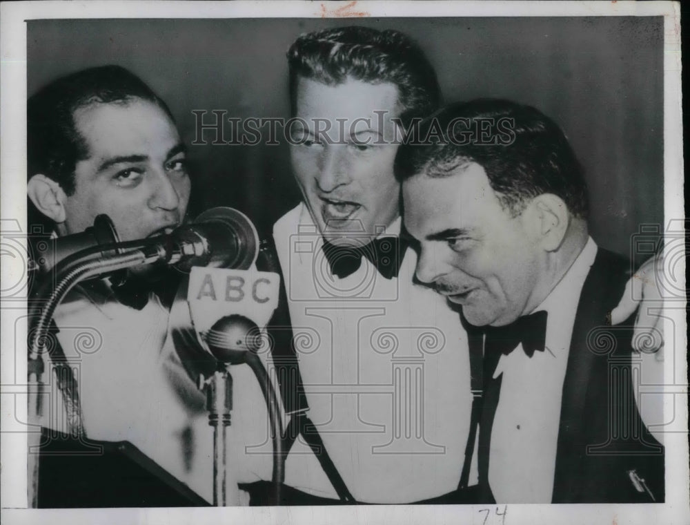 1949 NY Gov. Thomas Dewey &amp; singers R Merrill &amp; Danny Kaye - Historic Images