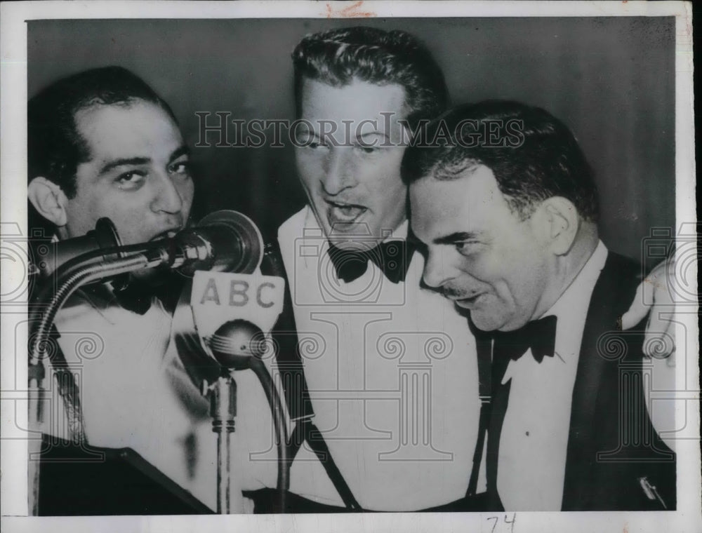 1949 NY Gov. Thomas Dewey & singers R Merrill & Danny Kaye - Historic Images